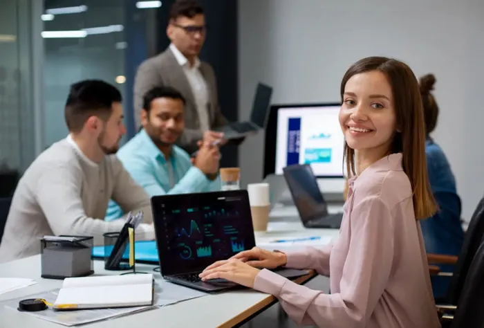 A GIS People developer working with spatial analytics